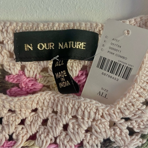 Anthro In Our Nature Square Neck Crochet Vest OS NWT - Picture 5 of 7